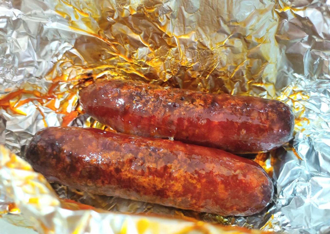 Chorizos asados en freidora de aire