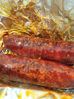 Una foto de Chorizos asados en freidora de aire