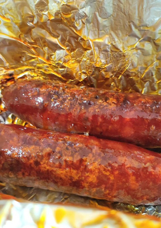Una foto de Chorizos asados en freidora de aire