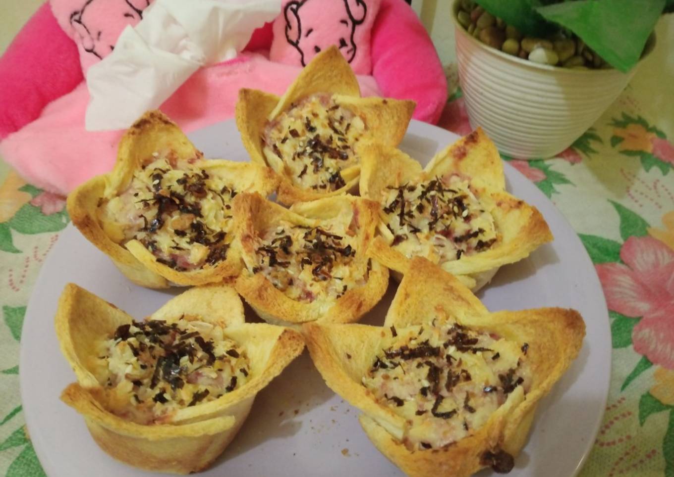 Mangkok Roti tawar Korned