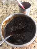 Postre de zapote negro