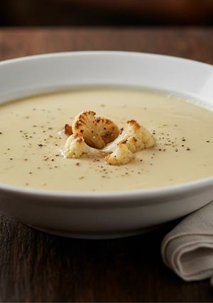 Una foto de Crema de coliflor sedosa y aterciopelada