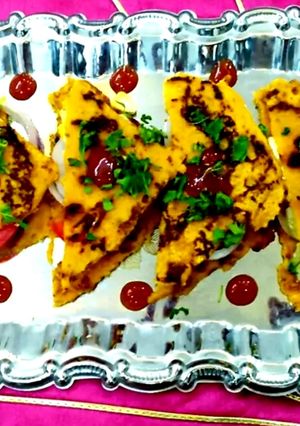 A picture of Bread Pakora.