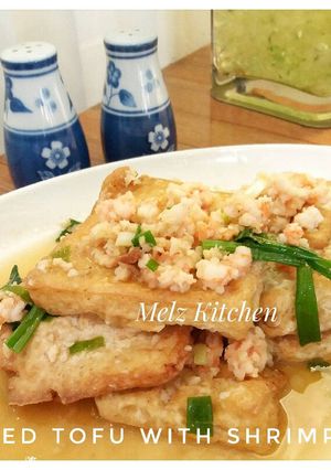 Foto resep Braised Tofu With Shrimp