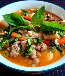 canh gân bò