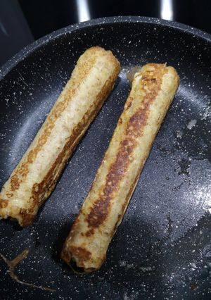 Une photo de Roulés de pain perdu Nutella