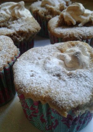 Una foto de Muffins navideños