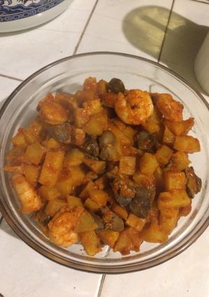 Foto resep Balado udang kentang Ati ampela
