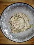 Ensalada de col con salsa de yogurt
