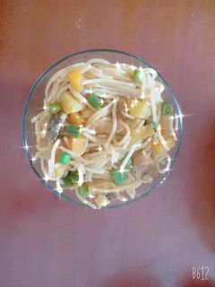 மஷ்ரூம் ஹக்கா நூடுல்ஸ் (Mushroom hakka noodles recipe in tamil) செய்முறை முக்கிய புகைப்படம்
