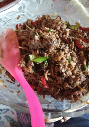 Foto resep Oseng2 teri Jantung Pisang