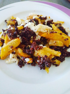 Una foto de Revuelto de morcilla 👌🤤