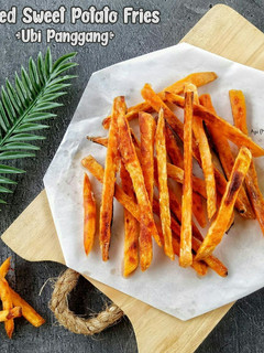 Foto resep Baked Sweet Potato Fries (Ubi Panggang)