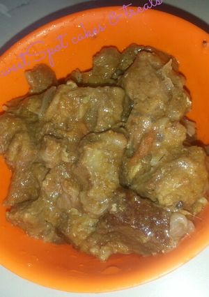A picture of Sweet and sour beef# my mum's contest #.