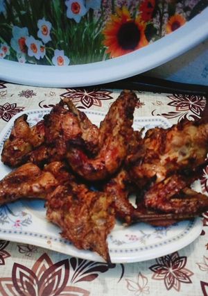 صورة لوصفة آجنحهہ فرآخ مـشـويهہ 🍗🍗🌶🌶🍟