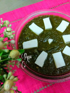 A picture of Flavourful Palak Paneer.