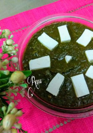 A picture of Flavourful Palak Paneer.