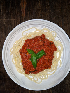 A picture of Beyond Beef Bolognese.