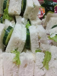 A picture of Egg & cucumber sandwich.