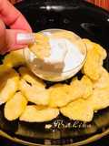 Dil leaves and cheese dip