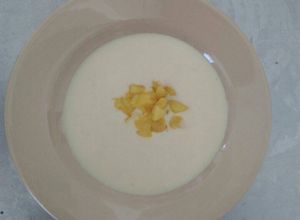Una foto de Crema de manzana