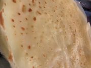 Una foto de filloas con agua