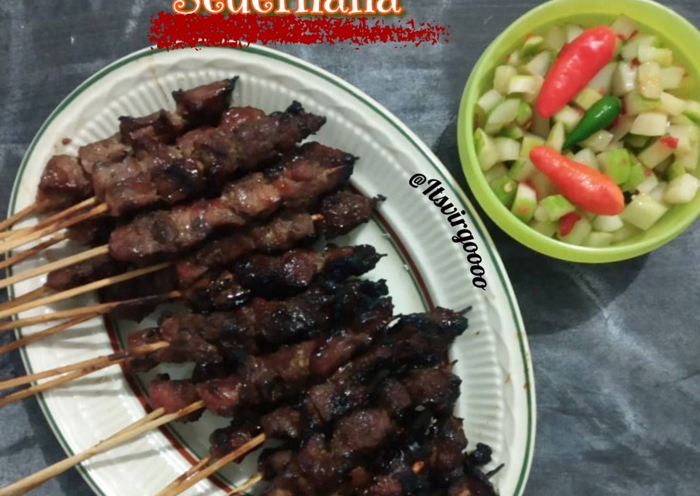 Cara Gampang Membuat #254. Sate Kambing Sederhana, Bikin Ngiler