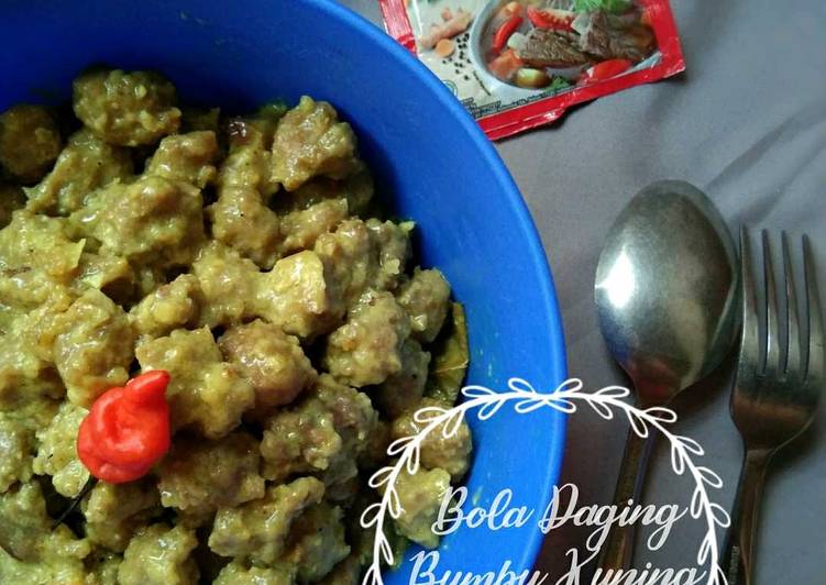Bola Daging Bumbu Kuning