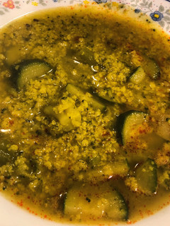 A picture of Millet Soup with Vegetables.