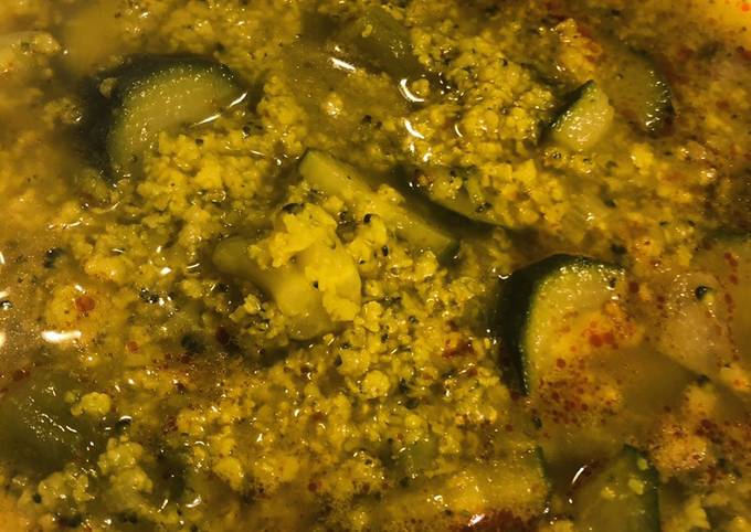 Passi a Preparare Perfetto Zuppa di miglio con verdure