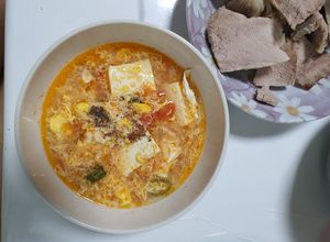 Hình của món Canh trứng đậu phụ.