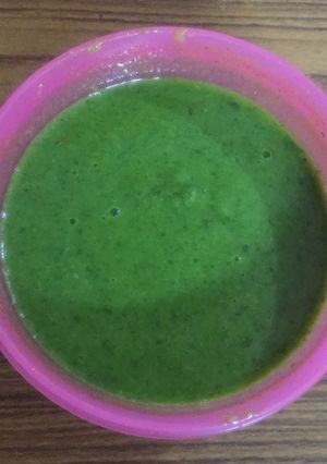 A picture of Mutter ki chutney.