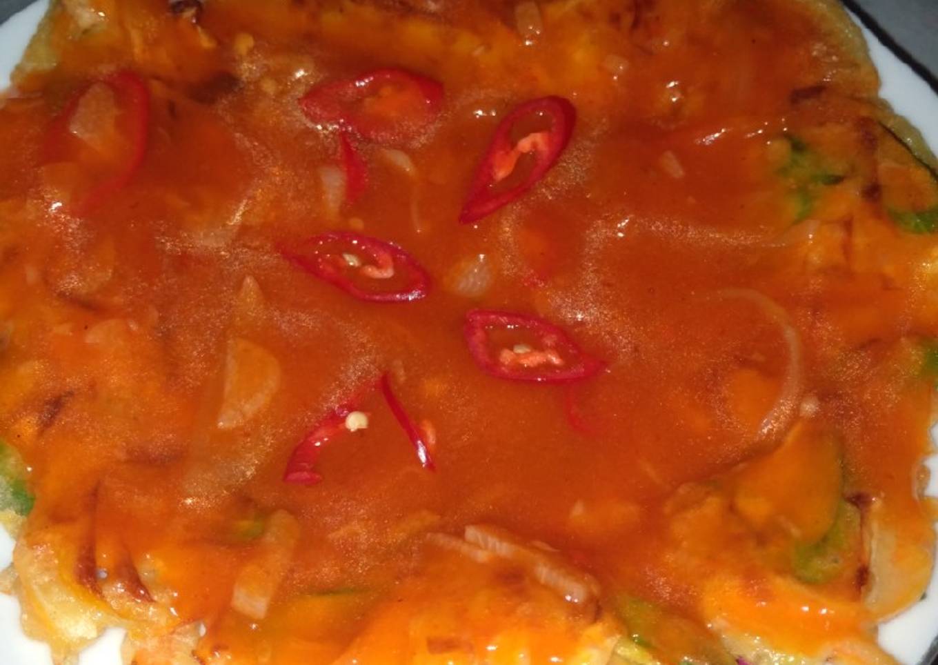 Fuyunghai Telur Sayur dapur Ening