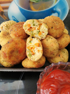 Una foto de Croquetas de verduras