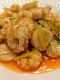 Stir-Fried Scallops, Shrimp, and Yellow Chives
