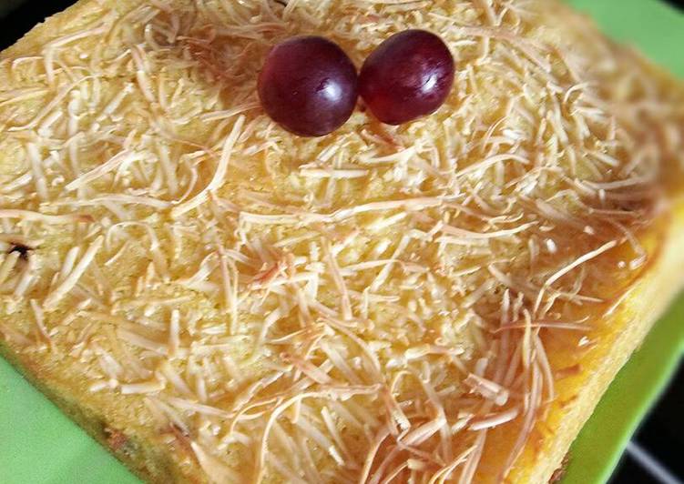 Langkah mengolah Cake Singkong Keju Choco chips yang Lezat