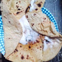 A picture of Simple besan ki roti.