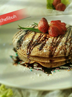 Foto resep Pancake empuk menul menul 😆