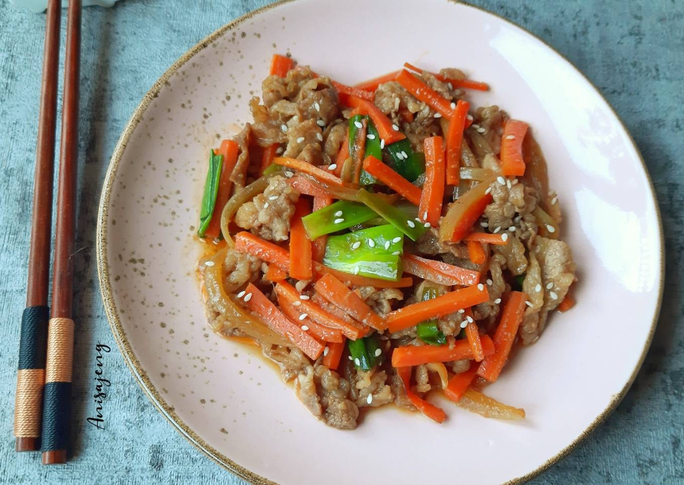 Resep 65. Beef Teriyaki, Lezat - Sapi Masakan Maknyos