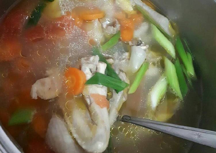 Sup wortel ayam kampung