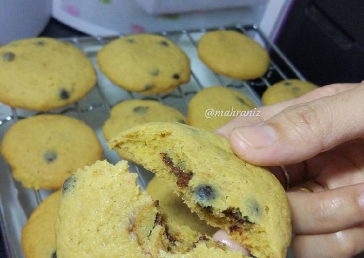 Cara Gampang Menyiapkan Soft cookies selai coklat Anti Gagal