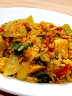 Currys csirkés egytálétel recept fotója