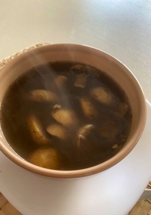 Una foto de Sopa de hongo del Ajusco