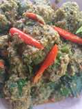 แกงคั่วไข่ปลาดุก