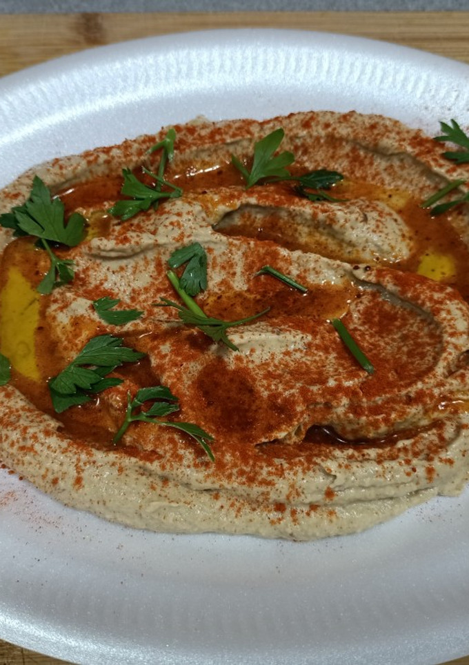 Una foto de Baba Ganoush (Paté de berenjenas)