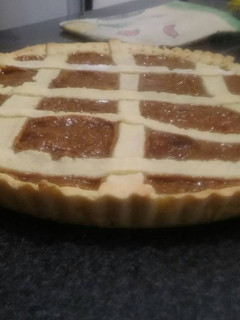 Una foto de Pasta frola de dulce de leche