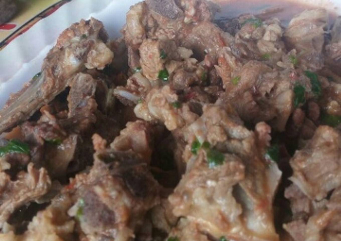 Fried Goat Meat
