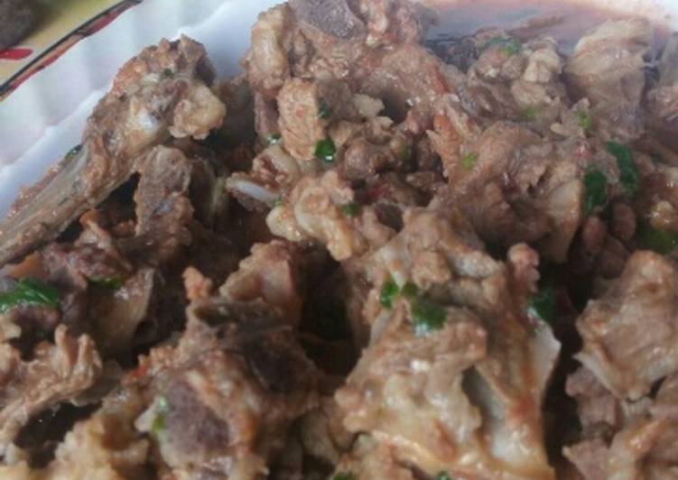 Steps to Prepare Favorite Fried Goat Meat