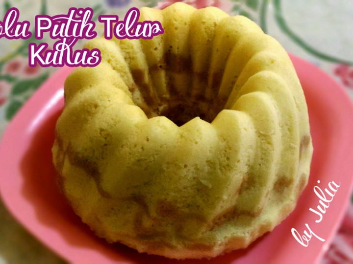 Bagaimana Membuat 517. Bolu Putih Telur Kukus Marmer Anti Gagal