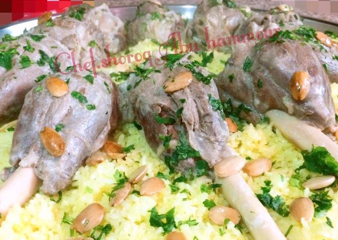 منسف بلحمة موزات بالصور من شروق أبو حمورchef Shoroq Abu Hammour كوكباد